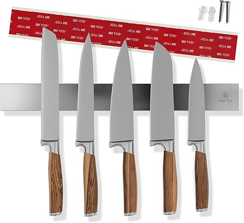 Soporte magnético para cuchillos eficiente y que ahorra espacio, de 16 pulgadas, fuerte, universal, duradero, ideal para organización de cocina y