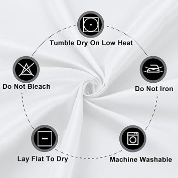 PureFit 6 Pack White Table Cloths 60 x 126 Inch for 6 Ft Rectangle Table