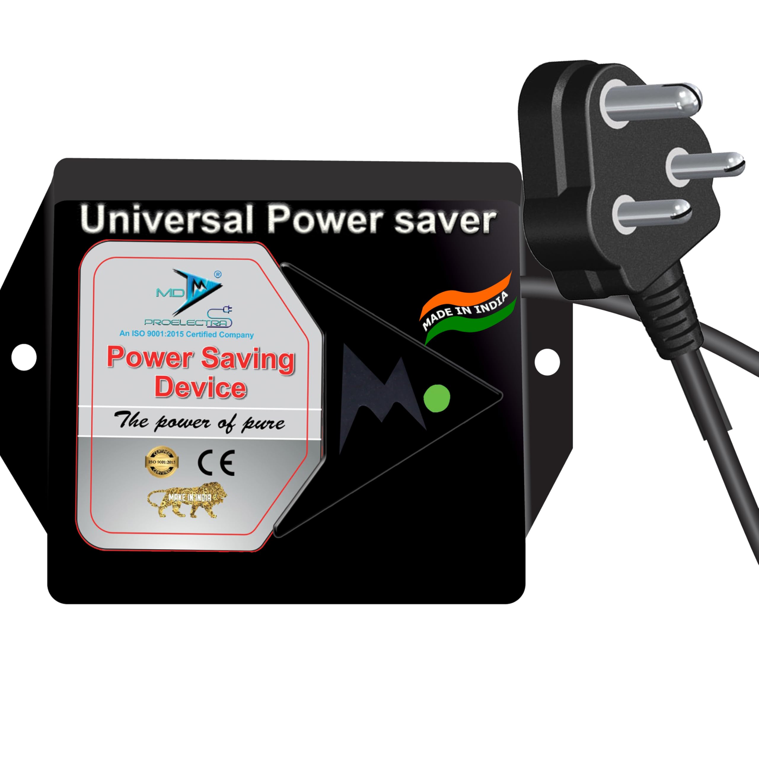 MD Proelectra Universal Turbo Power Saver - 25KW - New Updated Electricity Saver (Electricity Saving Device) Save Your Electricity Bill up to 45% - Made in India