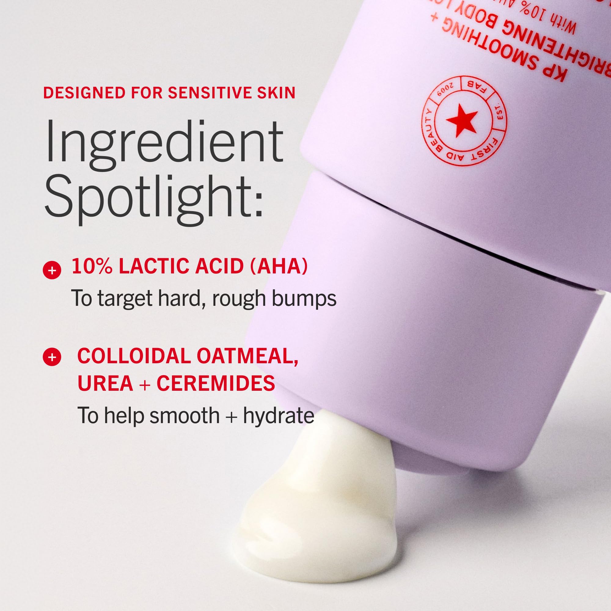 First Aid Beauty Peach Body Lotion - Exfoliate & Hydrate -4