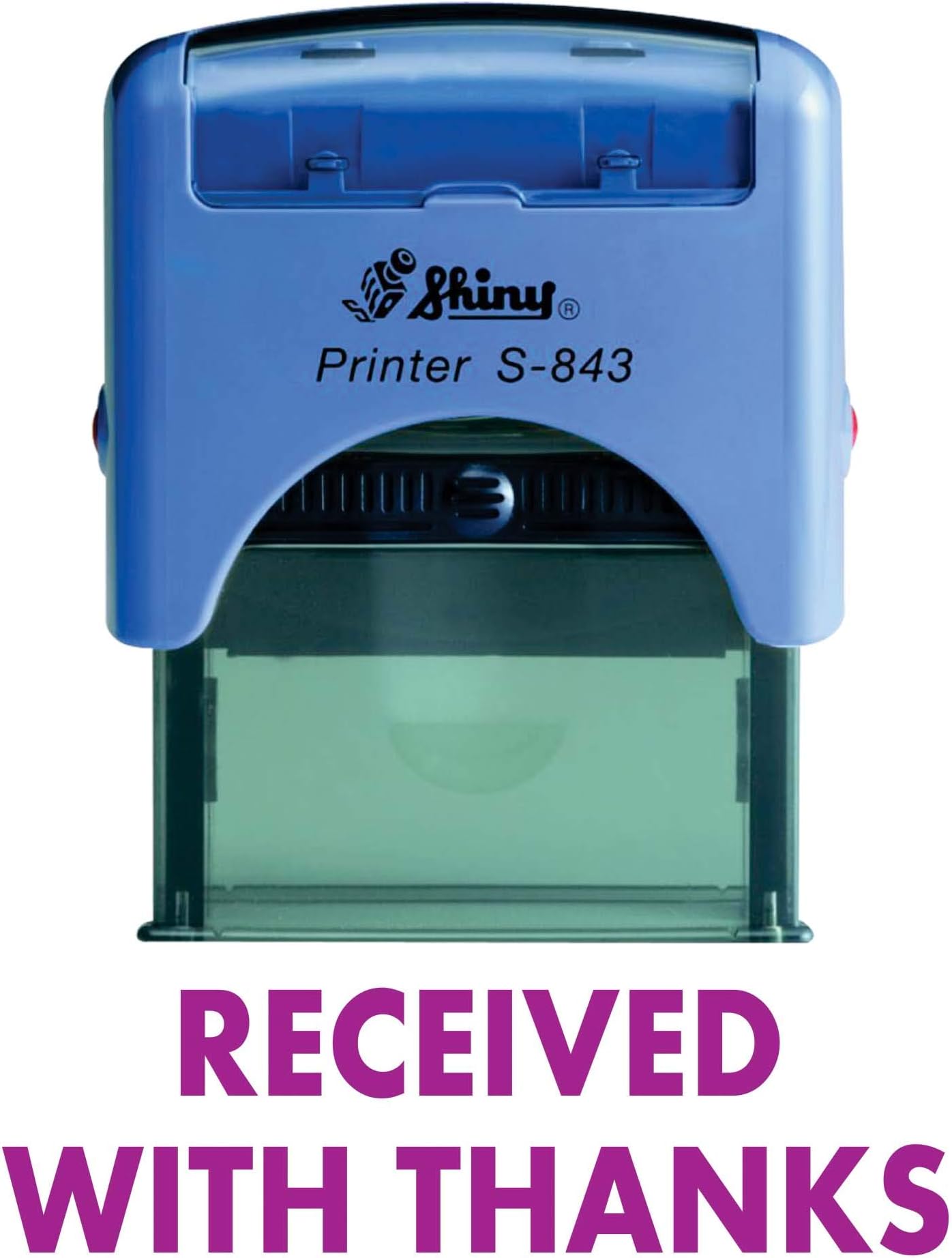 Received with Thanks Shiny Self Inking Rubber Stamp Office Stationary