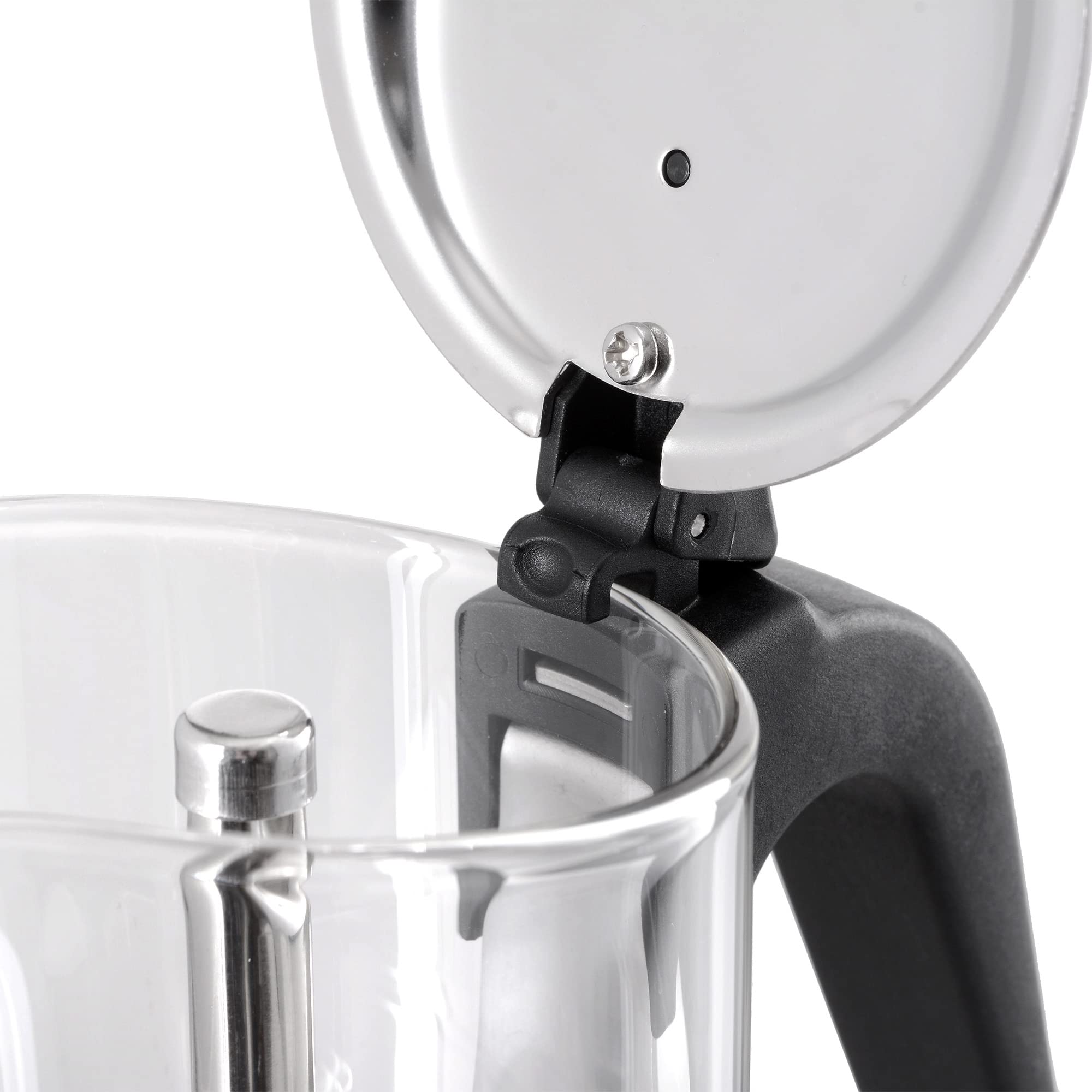 GRÄWE Espressokocher mit Glaskanne Induktion geeignet, Espressokanne aus Edelstahl für 9 Tassen, Klassischer Espresso Maker, Mokkakanne für 360 ml, induktionsgeeignet