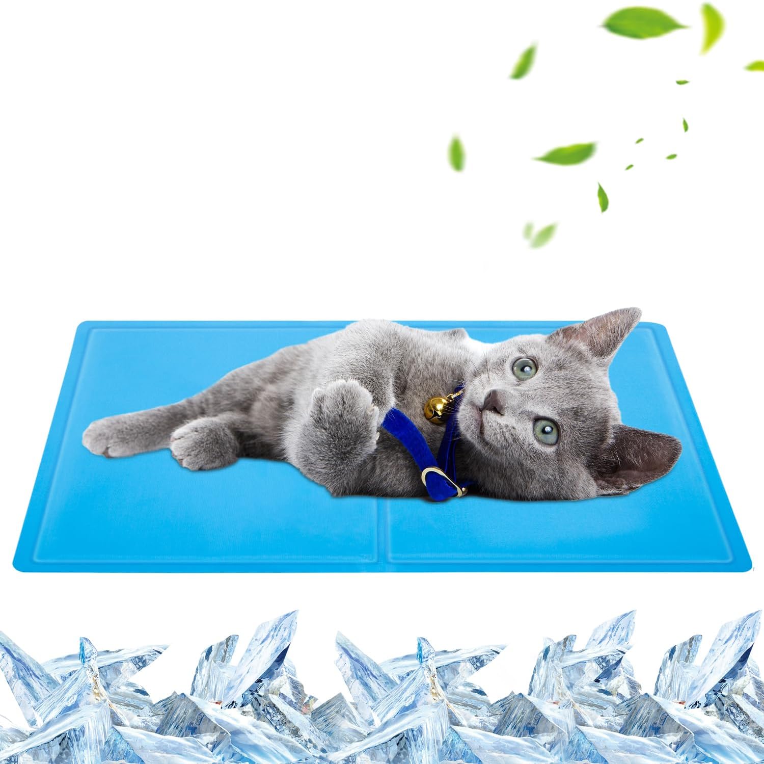Actask Dog Cooling Mat (S25x19 Inch), Nontoxic Cooling Pad Auto
