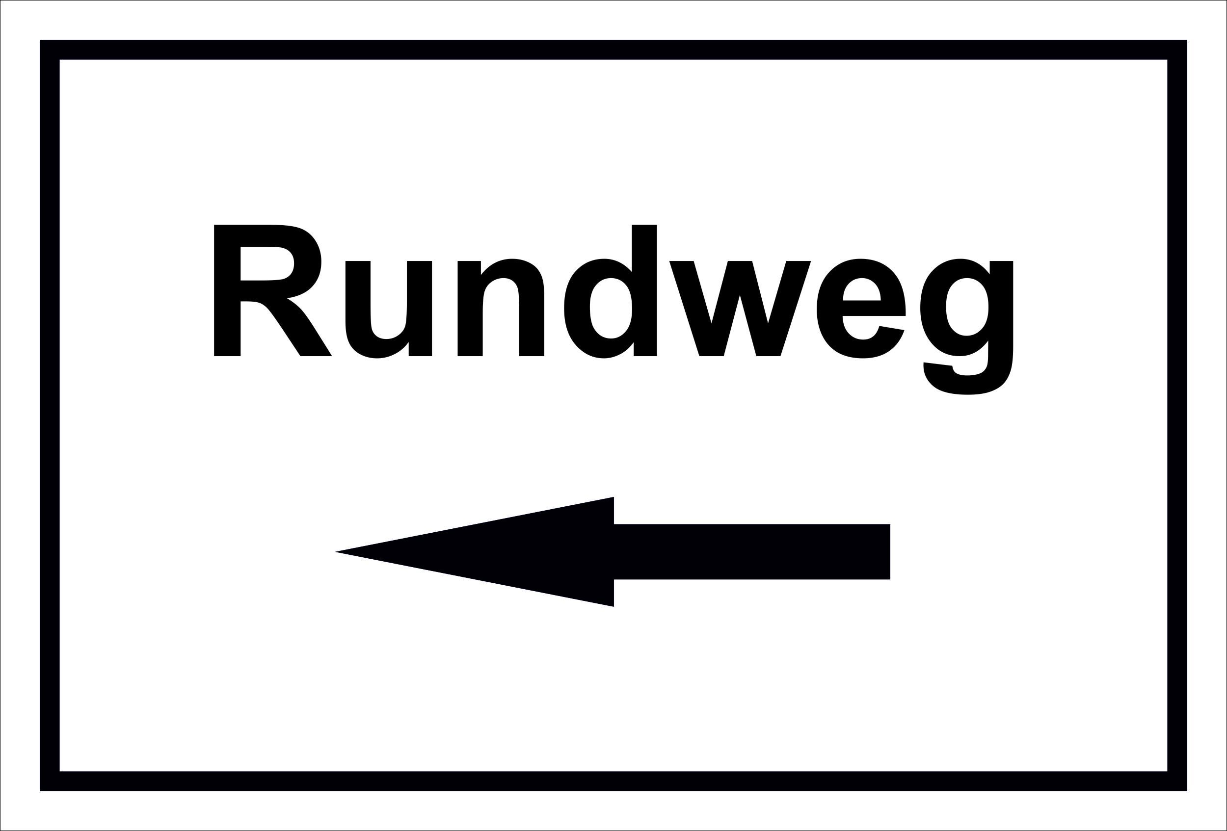 Robustes Pfeil-Schild Für Büro & Außenbereich – In 3 Größen Mit Bohrlöchern, Witterungsbeständig (Hartschaum/Alu)