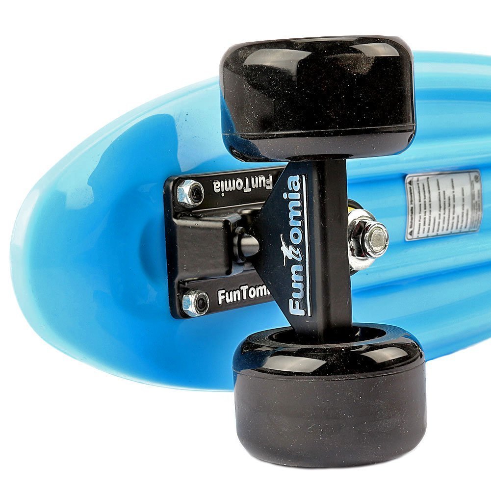 FunTomia Miniboard Cruiser Skateboard mit 70/65mm Big Wheel Rollen inkl. MACH1 Kugellager