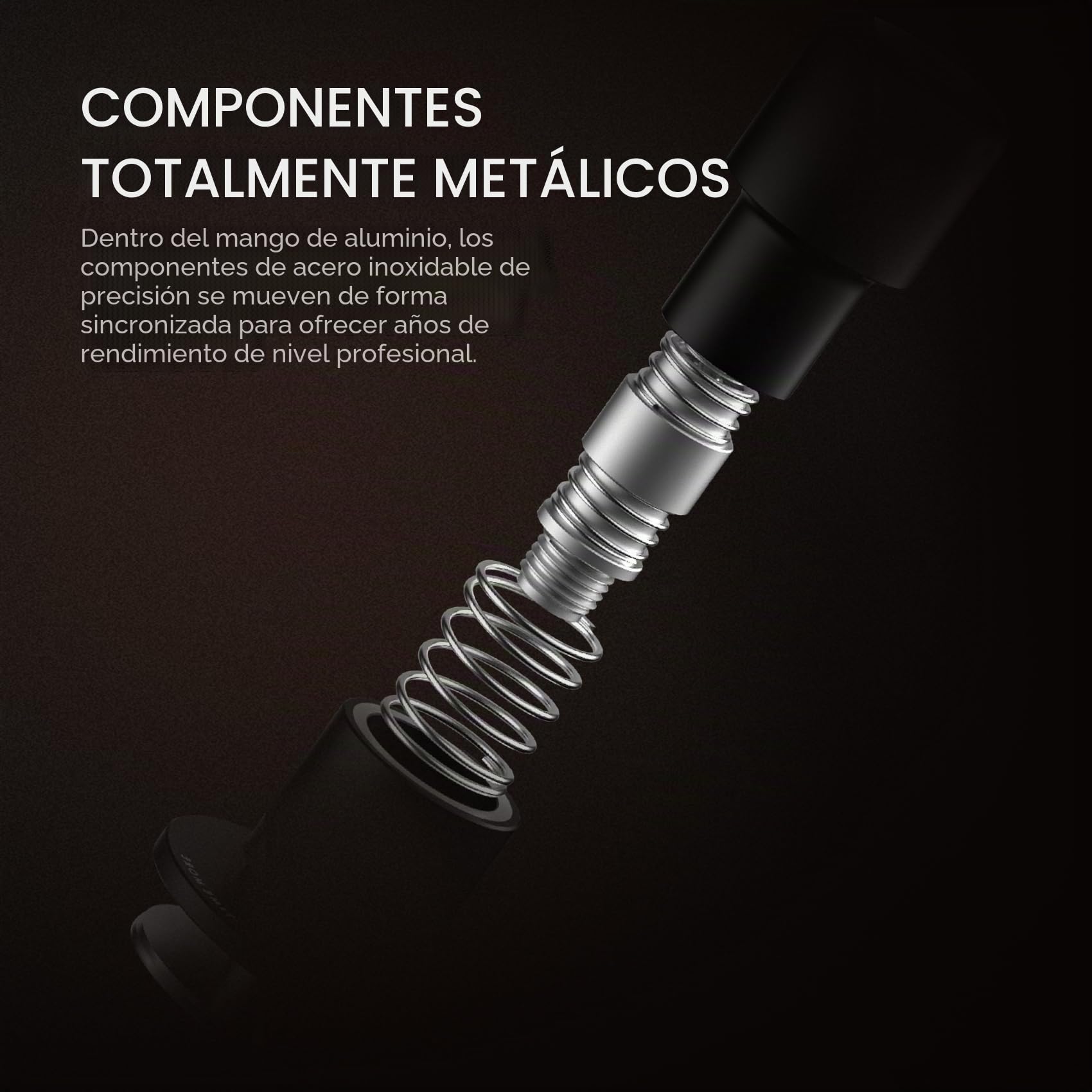 TIMEMORE Tamper de café de 58 mm - Tamper de espresso de impacto de acero inoxidable y aluminio con retroalimentación acústica para baristas, herramienta manual de tampado con resorte para