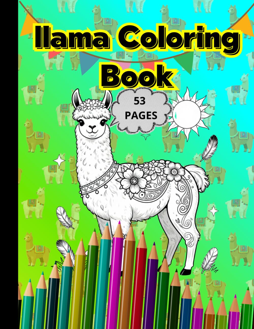 Cute Llama Coloring Book for Adults – Stress Relief Mandala Designs for Llama and Alpaca Lovers: Relaxing llama mandala coloring pages created for stress relief, mindfulness, and creative relaxation.