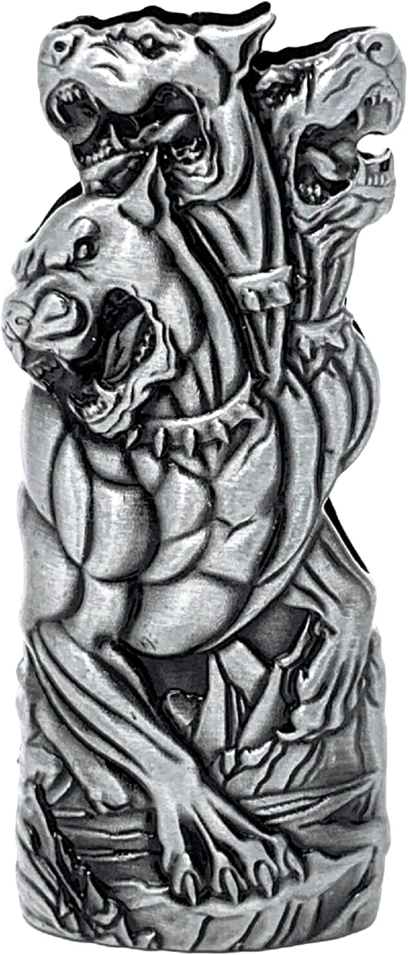 Cowboy Boot Lighter Case Silver Metal by HMC for Mini Bic