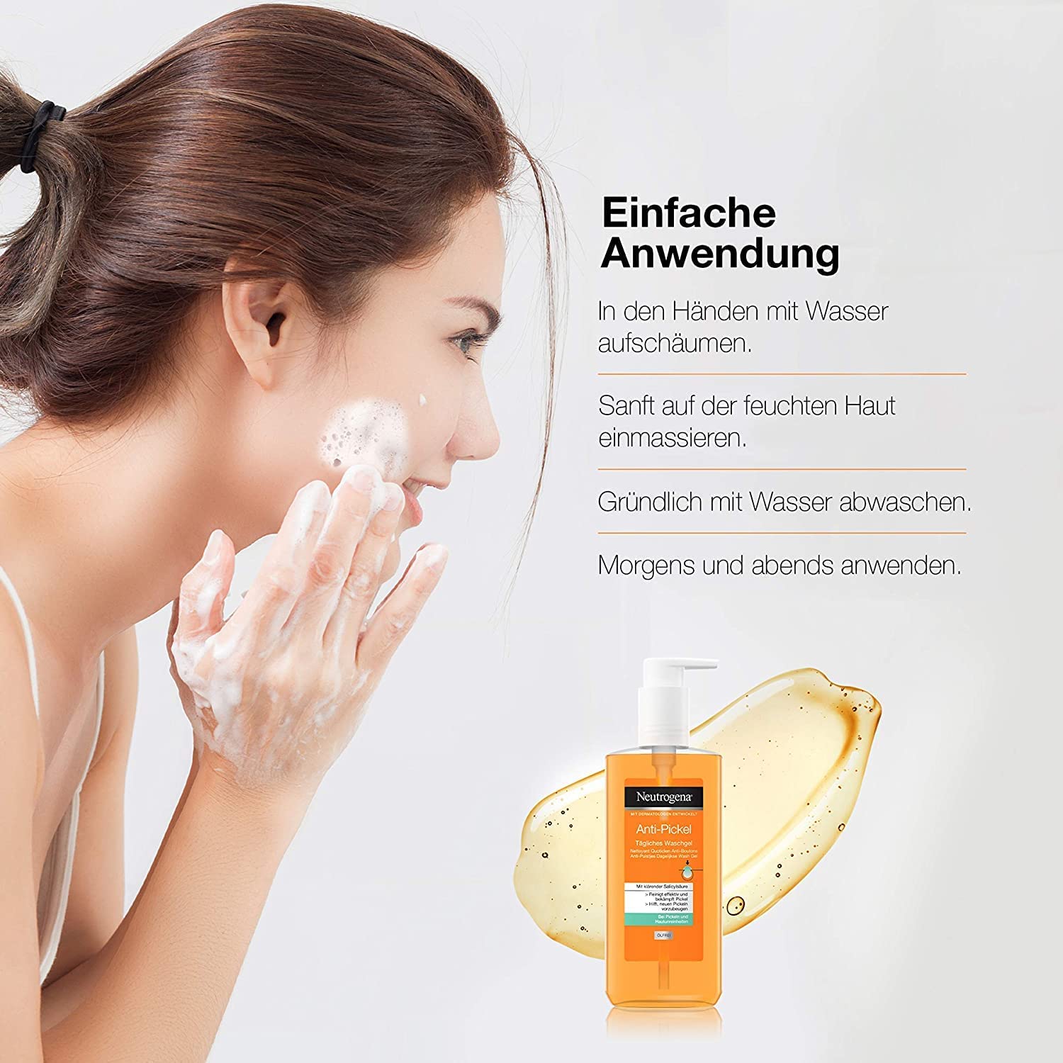 Neutrogena Zestaw do pielęgnacji twarzy przeciw pryszczom 2 w 1 z maską do czyszczenia i maską 150 ml, codzienny żel do mycia 200 ml, SOS natychmiastowa pomoc 15 ml, codzienne peeling 150 ml i anty-wągrowa woda do twarzy 200 ml