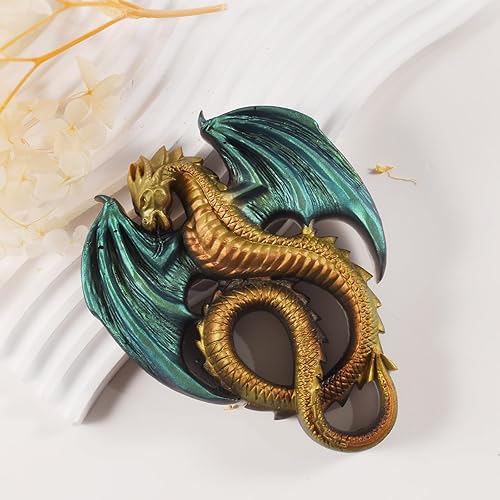 Miniatura 5 de Molde de dragón de mosca, molde de resina de dragón rosa, molde de resina de dragón para joyería de dragón, molde de silicona hecho a mano para