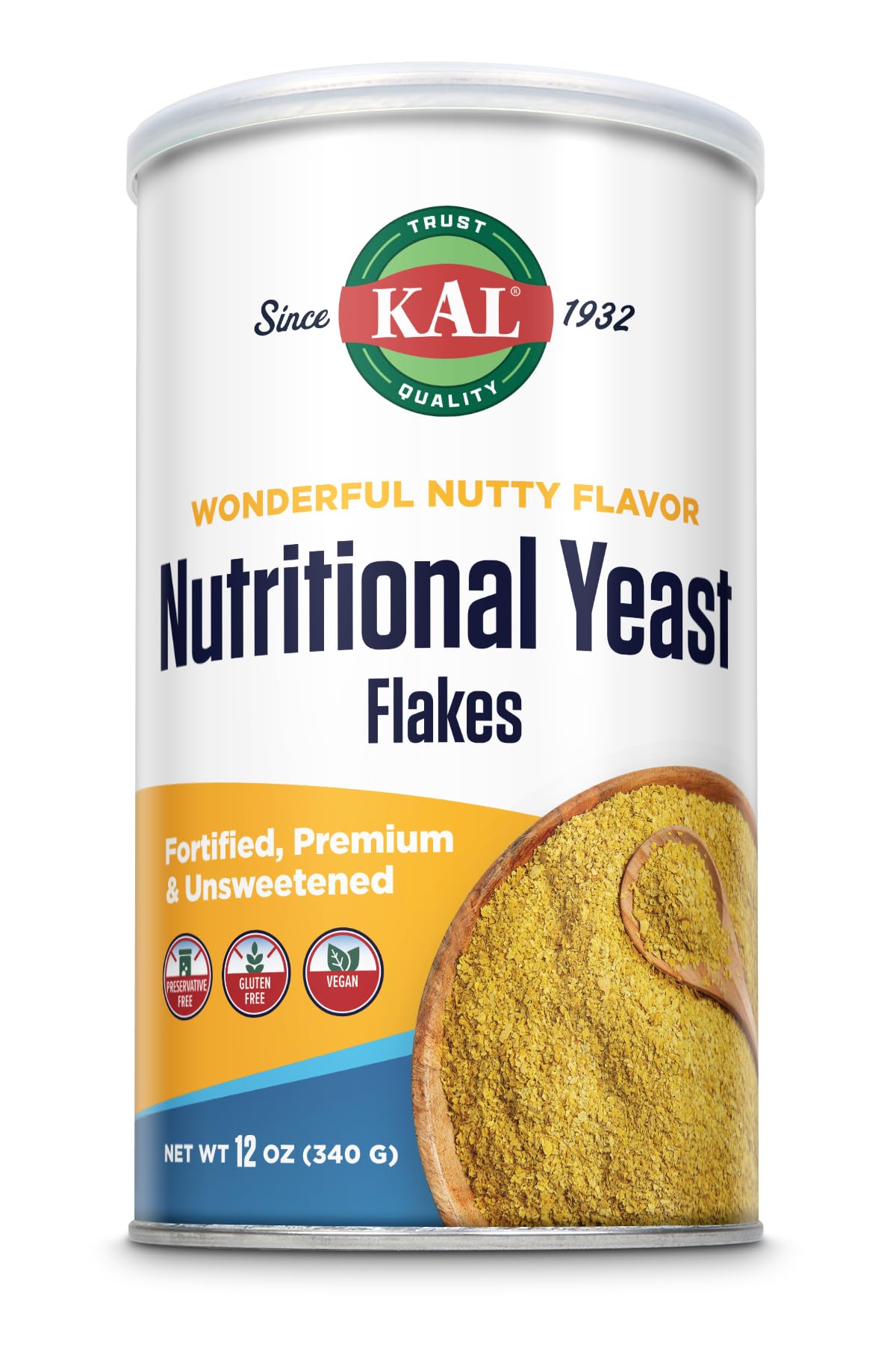 Kal Nutritional Yeast Flakes -- 12 oz by Kal