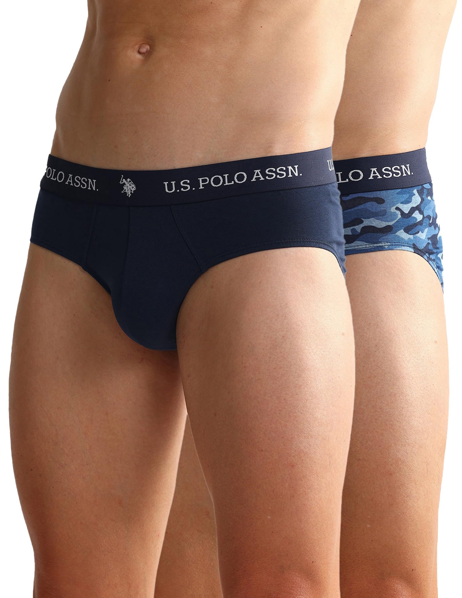 u.s. polo assn. Men's Cotton Blend Classic Solid Briefs-picture-26