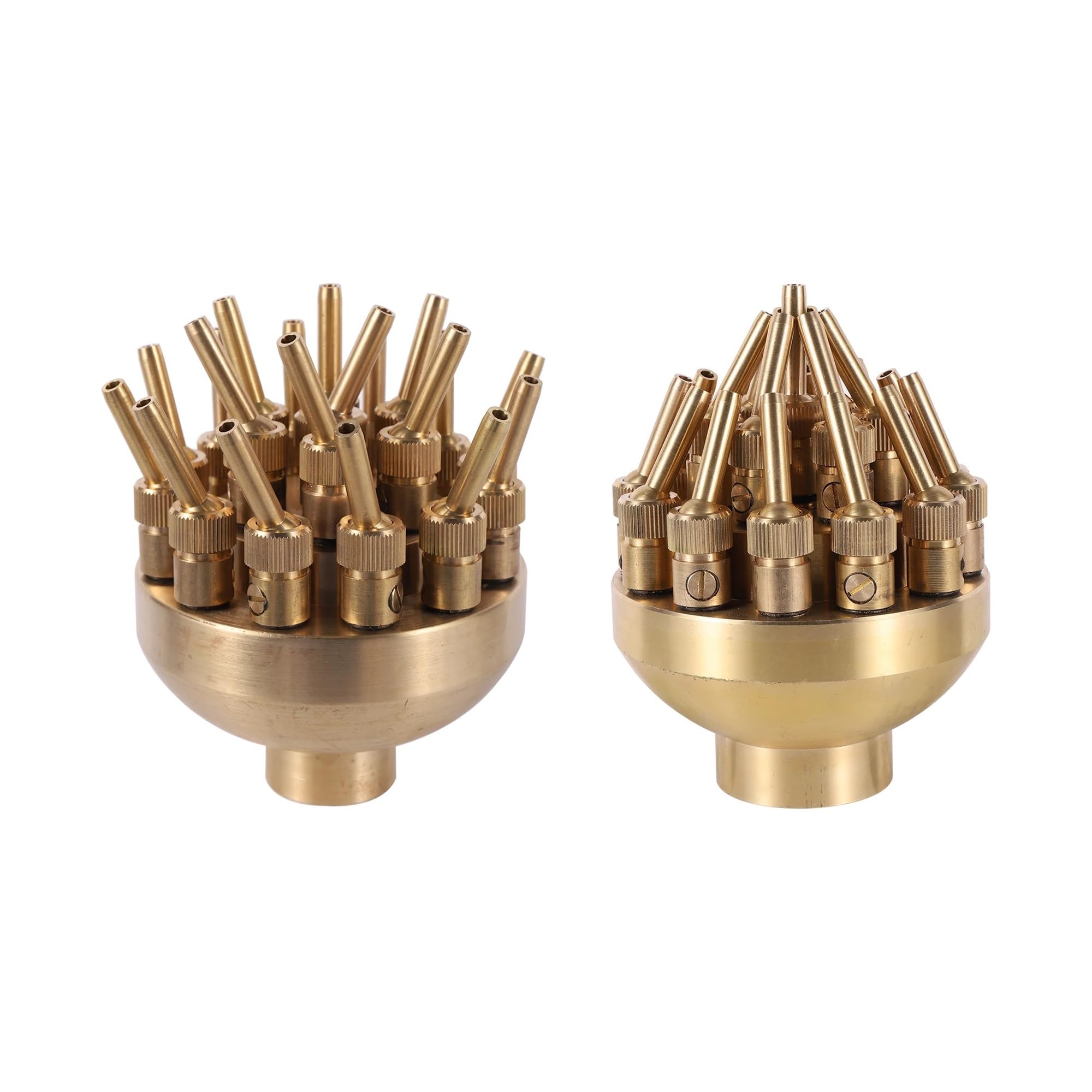Mosiężna 3-poziomowa porowata dysza fontannowa | 3-poziomowe 1/1,5 cala do stawów, ogrodów i fontann(1.5inch)