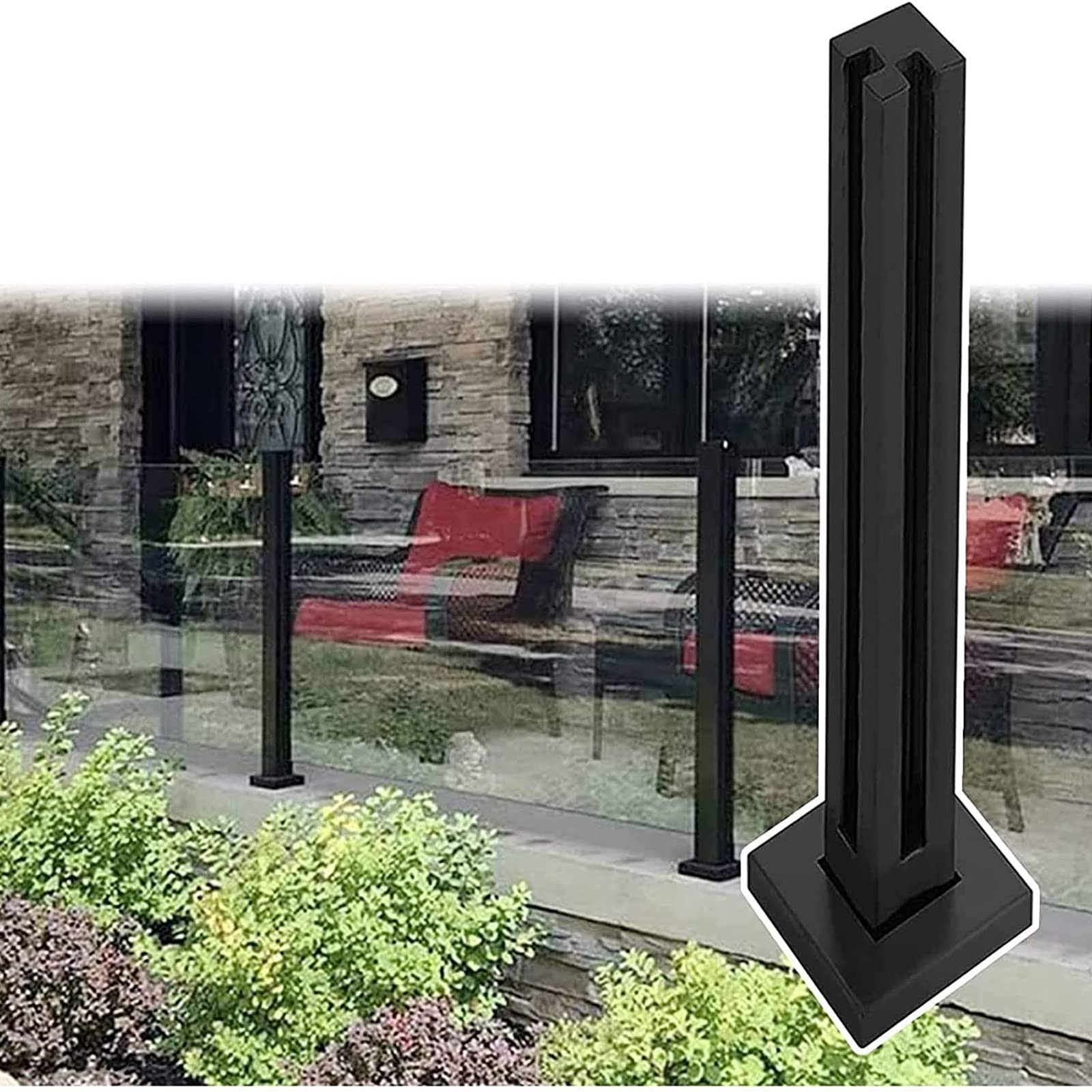 Clips de fixation au sol pour réparer et rigidifier un garde-corps instable