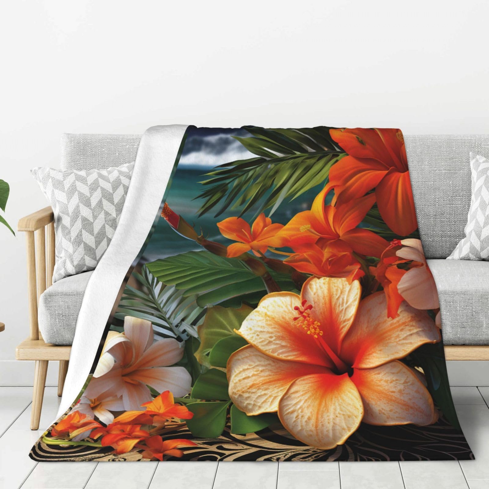 Couverture en flanelle chaude et ultra légère pour sofa toutes saisons