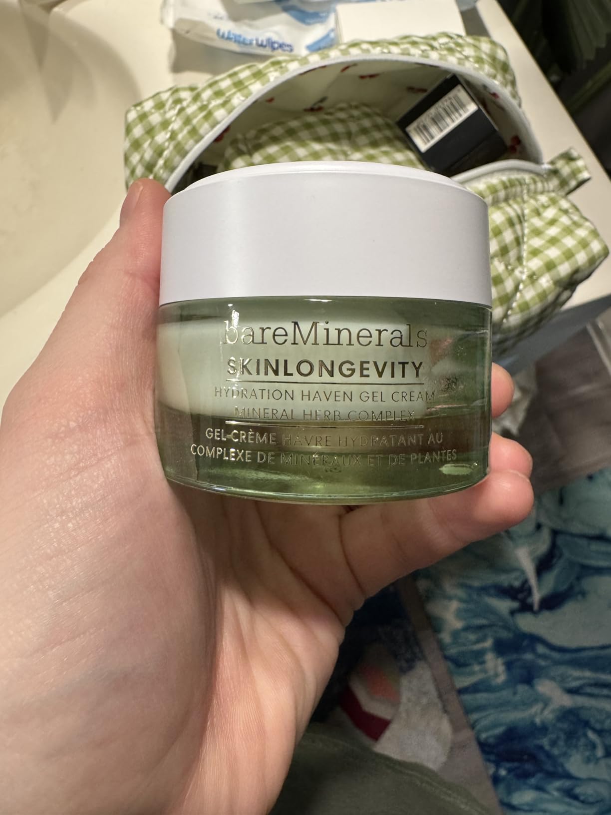 bareMinerals SKINLONGEVITY Hydration Haven Gel Cream, Lightweight Moisturizer with Niacinamide, Zinc & Ceramides, Hydrates & Supports Skin Barrier, All Skin Types, Non-Greasy Gel Cream