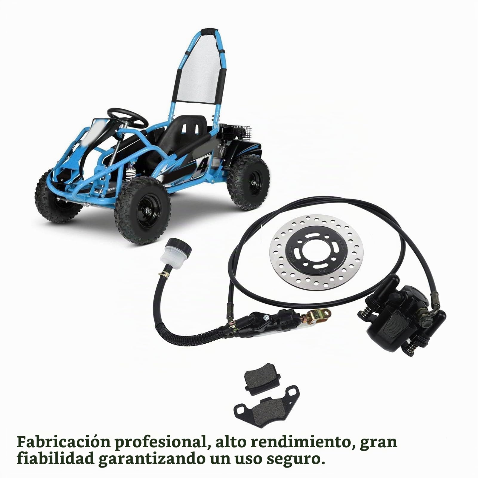 Kit de Freno de Disco Profesional, de Pinza de Repuesto Universal para Dirt Bike Quad ATV Go Kart
