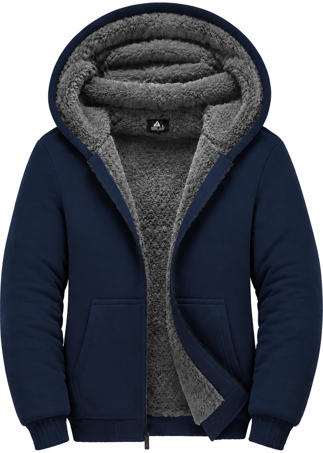 GEEK LIGHTING Boys Sherpa Lined Hoodie Kids Fleece Jacket Sweatshirt