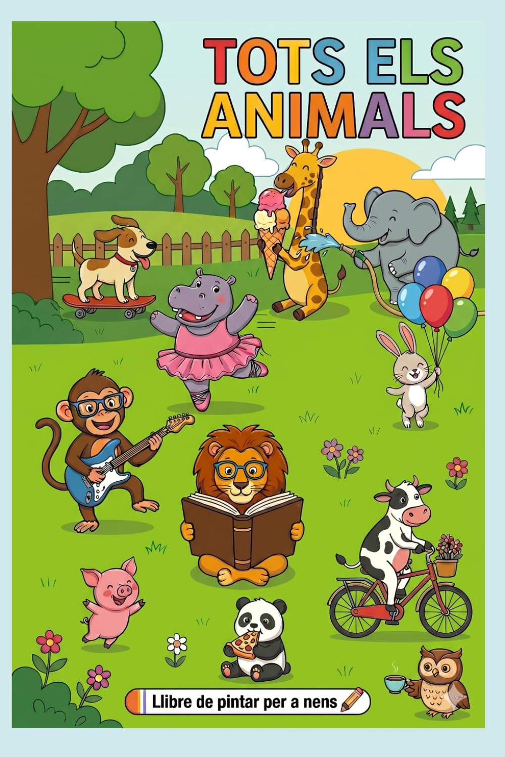 Tots els animals: Llibre de pintar per a nens