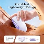 seenda Wireless Bluetooth Mouse, Bluetooth & 2.4G USB Dual Mode Connection, Rechargeable LED Mouse for Laptop,Quiet Clicks, Ergonomic Design, Portable Computer Mouse for Multi Devices,Purple