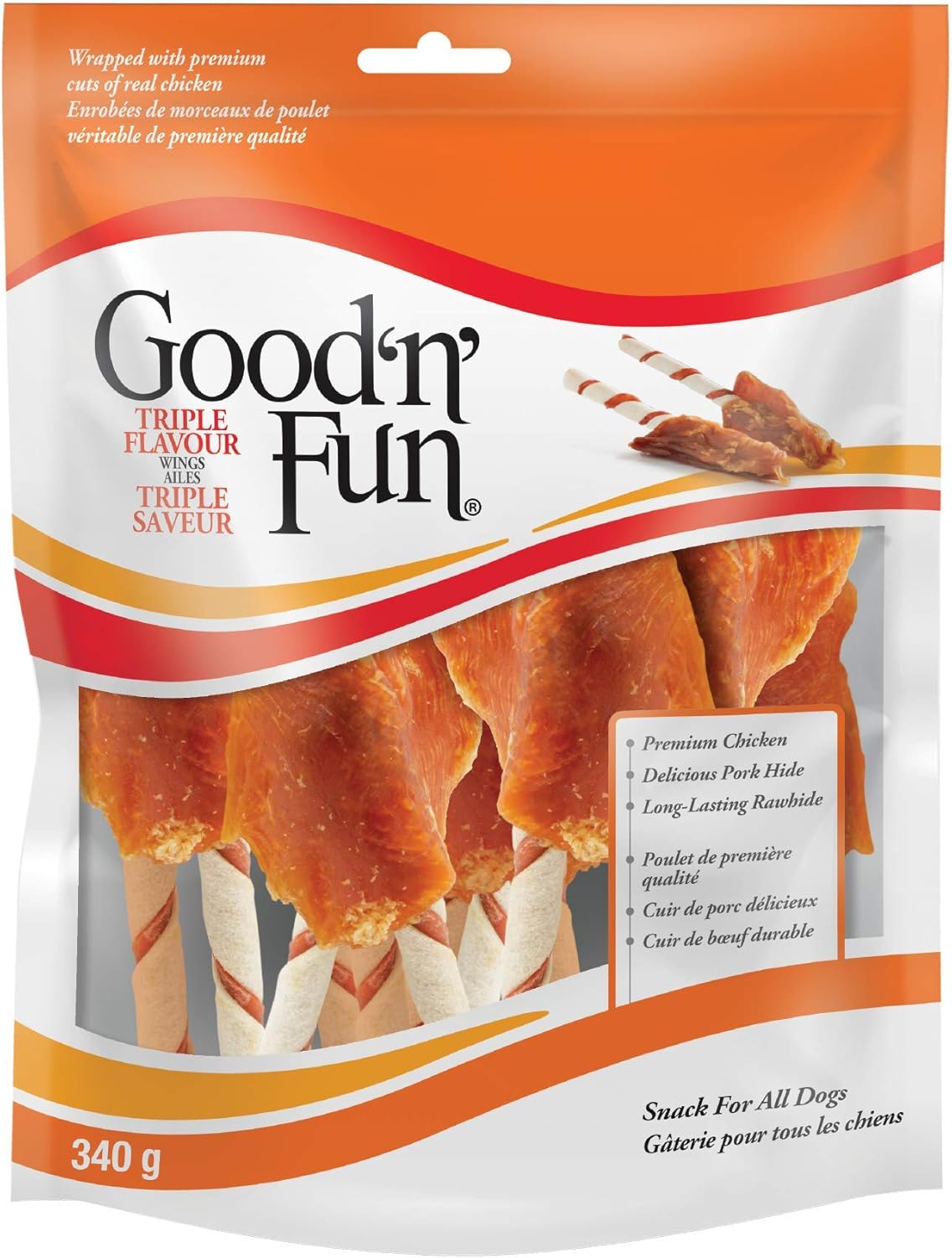Good'n'Fun Triple Flavor Wings, 340g Amazon.ca Pet Supplies
