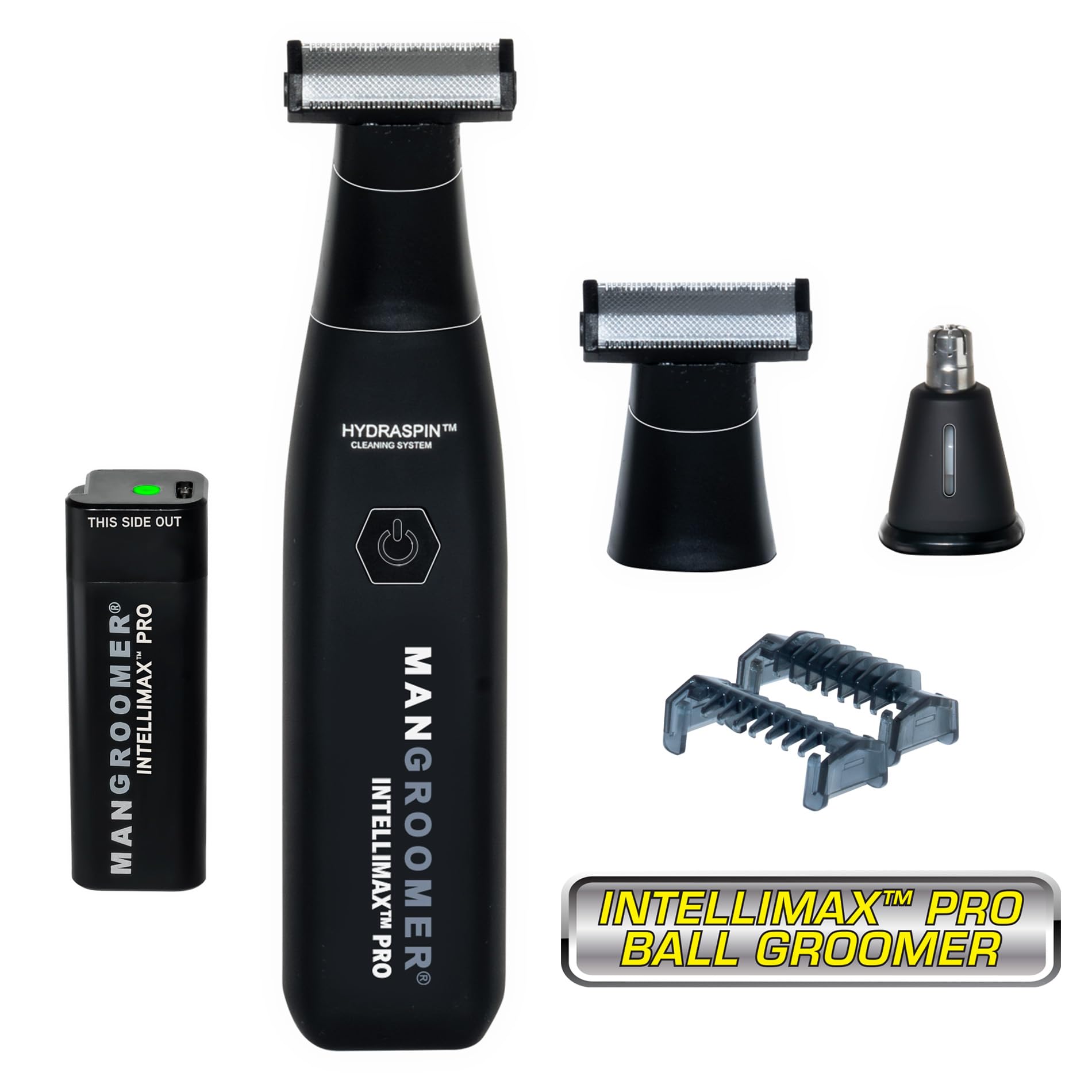 MANGROOMER INTELLIMAX PRO – Afeitadora de cuerpo y pelota, recortadora de ingle para hombres, afeitadora eléctrica de bolas, ribet
