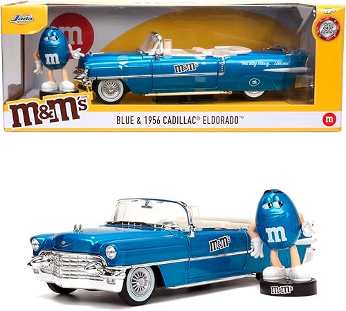 Jada Toys M&M'S - Azul y Cadillac Eldorado 1965 - 124
