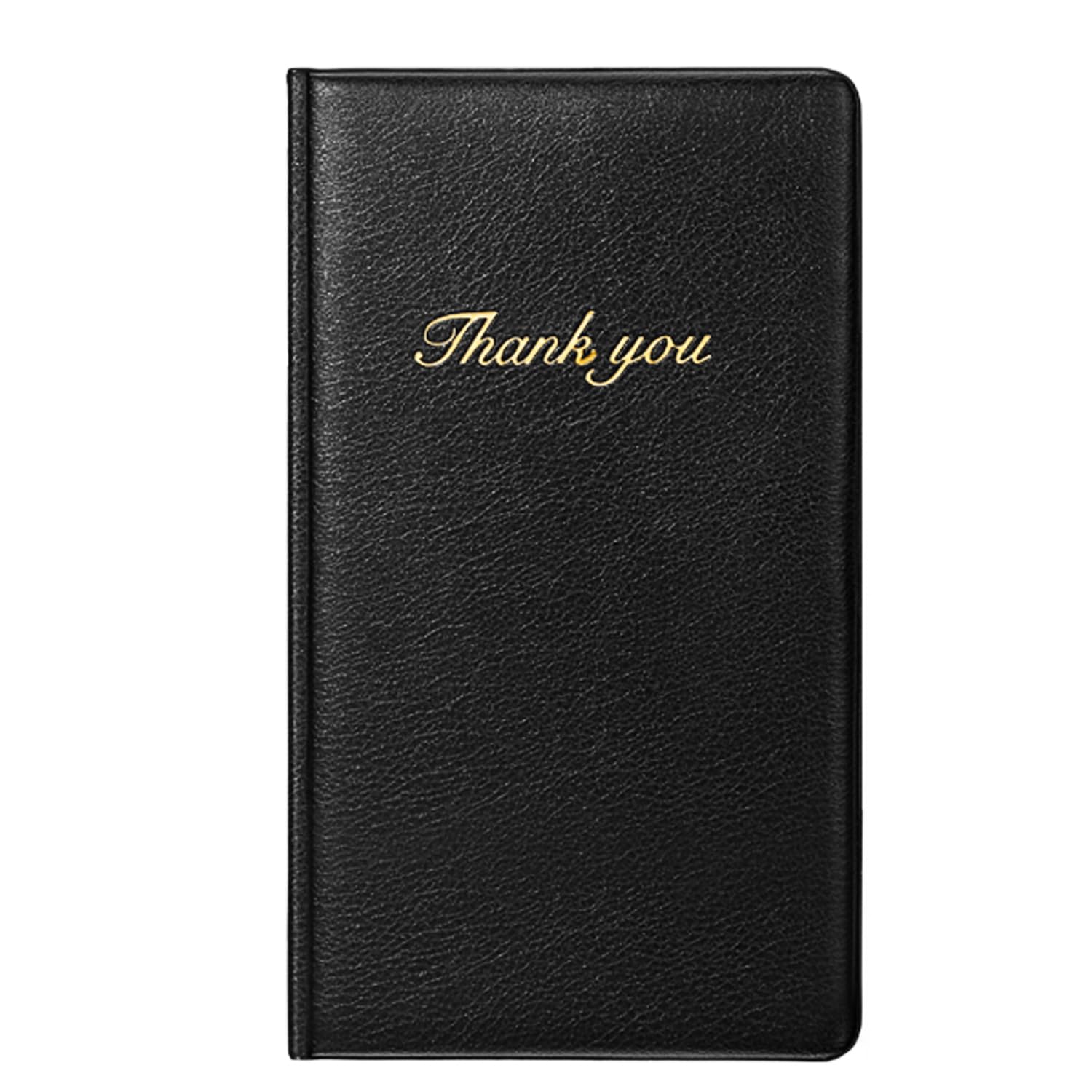 Gorbado Check Presenters for Restaurant - 20 Pack Guest Check Card Holder with Gold Thank You Imprint - 5