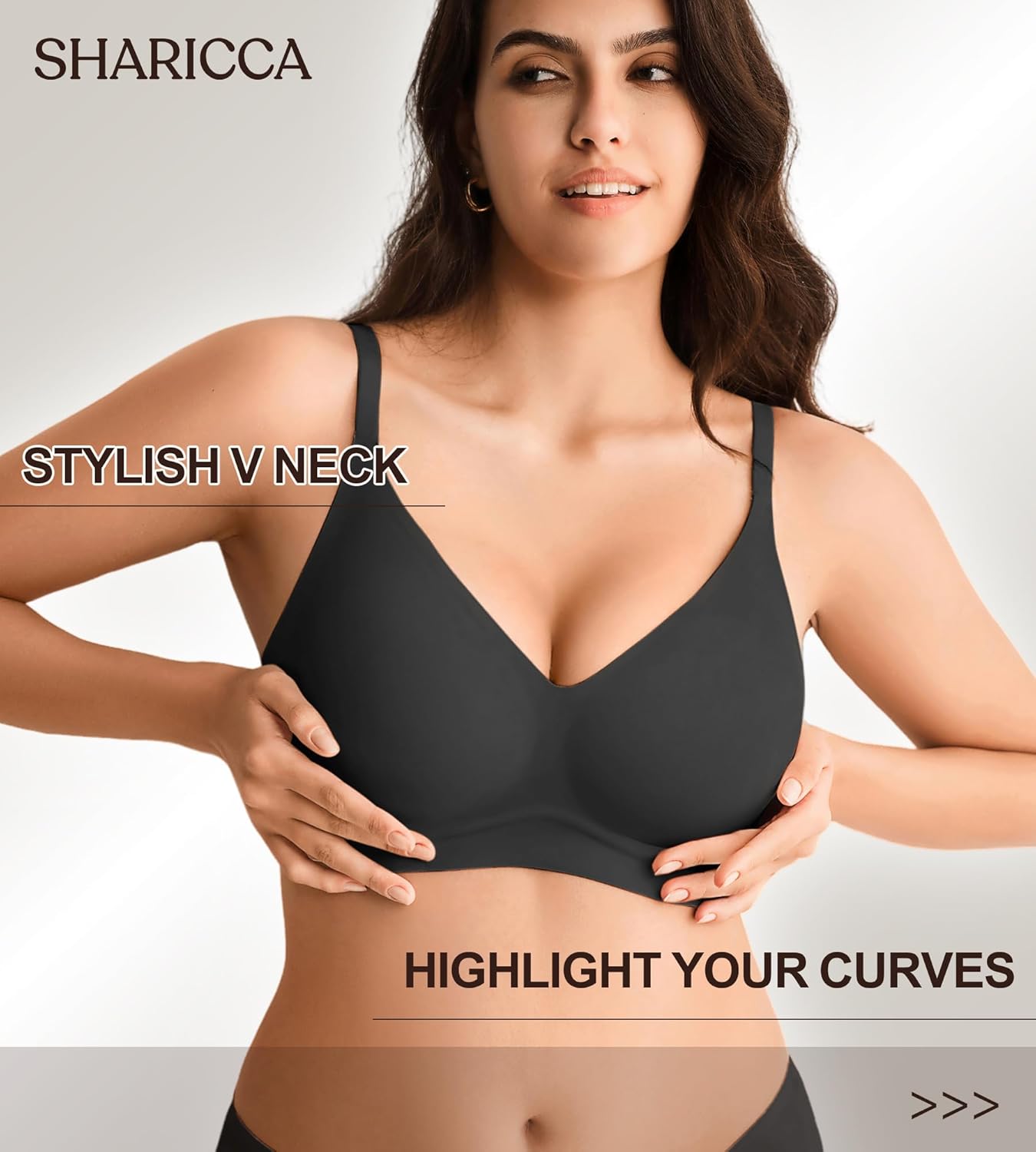 Jelly Bras for Women No Underwire - Wireless Seamless Padded Bralette, Full Coverage Back Smoothing Bra with Support (S-2XL) - Image 2