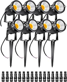 Outdoor Led Landscape Lights 12V 5W Low Voltage Waterproof Garden Pathway Tree Spotlight (8 Pack)