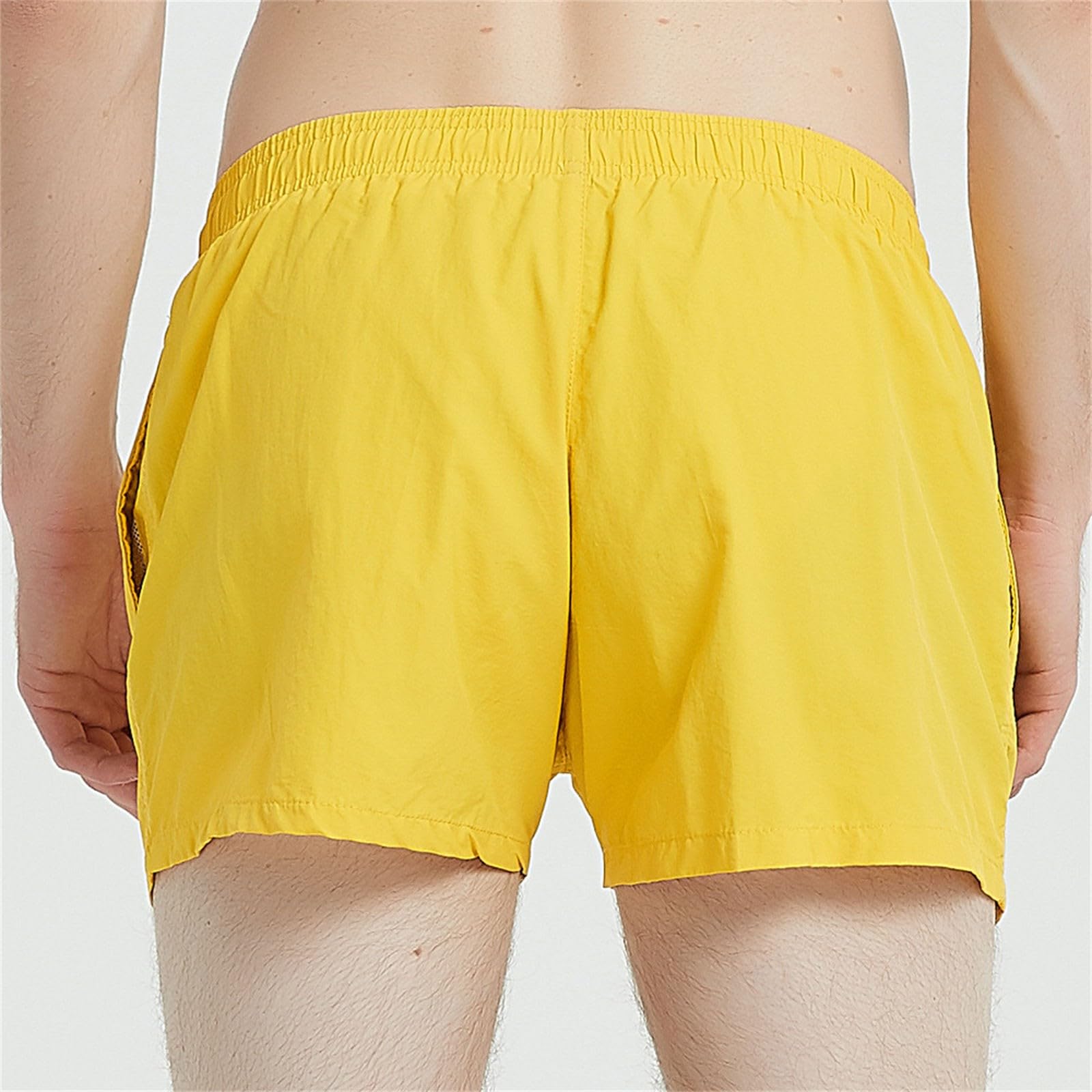 Bañador para hombre de secado rápido, pantalones cortos de baño cómodos, pantalones cortos de baño para hombre, transpirables, pantalones deportivos para correr, pantalones cortos para hombre,