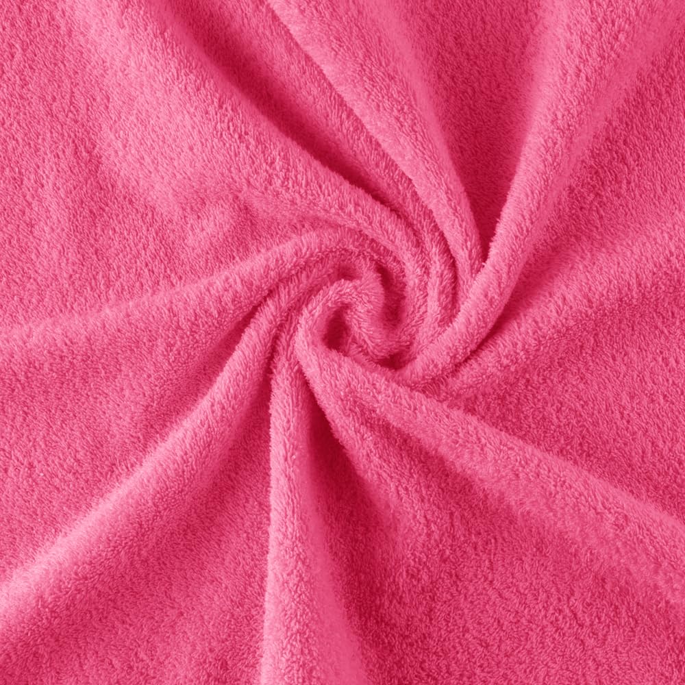 Grandes Serviettes de Bain 70x140 cm 100% Coton 600 Grammes Fraise