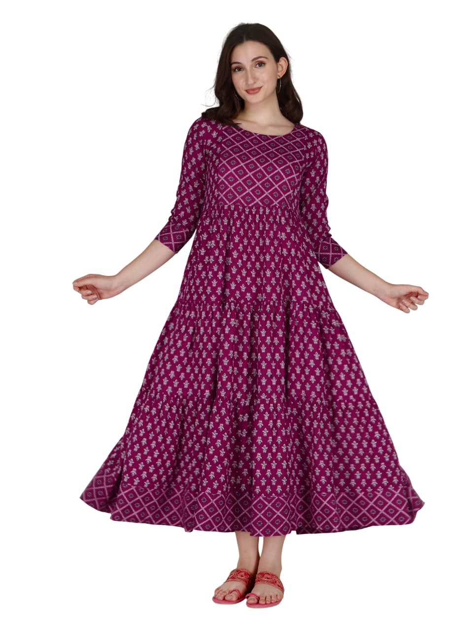 Women’s Maternity Feeding Nighty – Soft Cotton Breastfeeding Dress with Convenient Nursing Access – Relaxed Fit Pregnancy & Postpartum Nightwear for Everyday Comfort-image-32