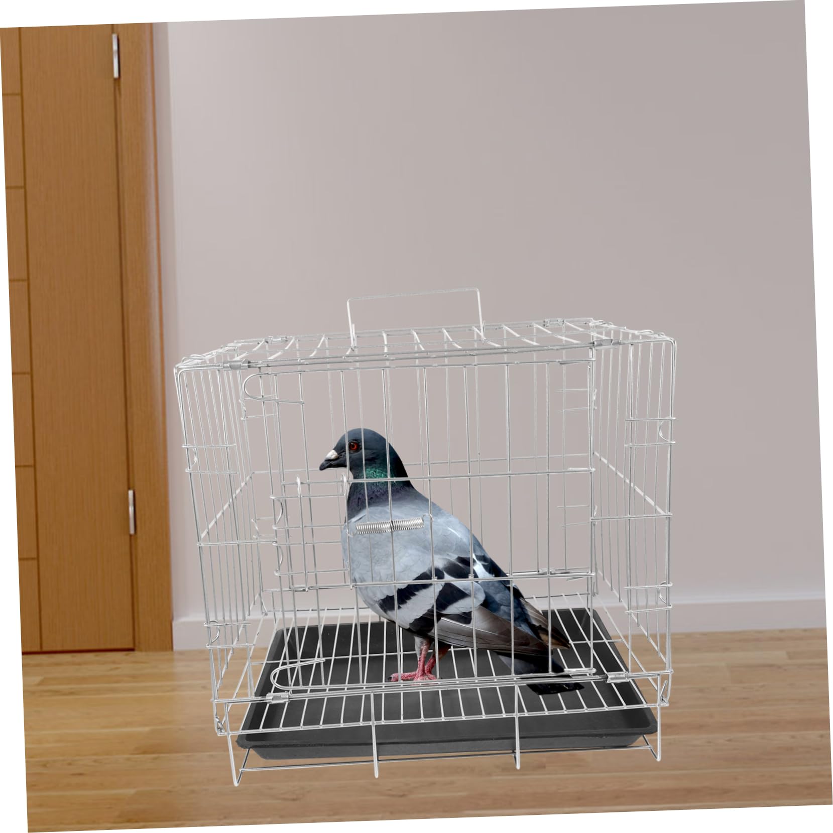 TOYANDONA Jaula de Cría para Inoxidable con Bandeja Extraíble para Observación y Cría Casa para Aves