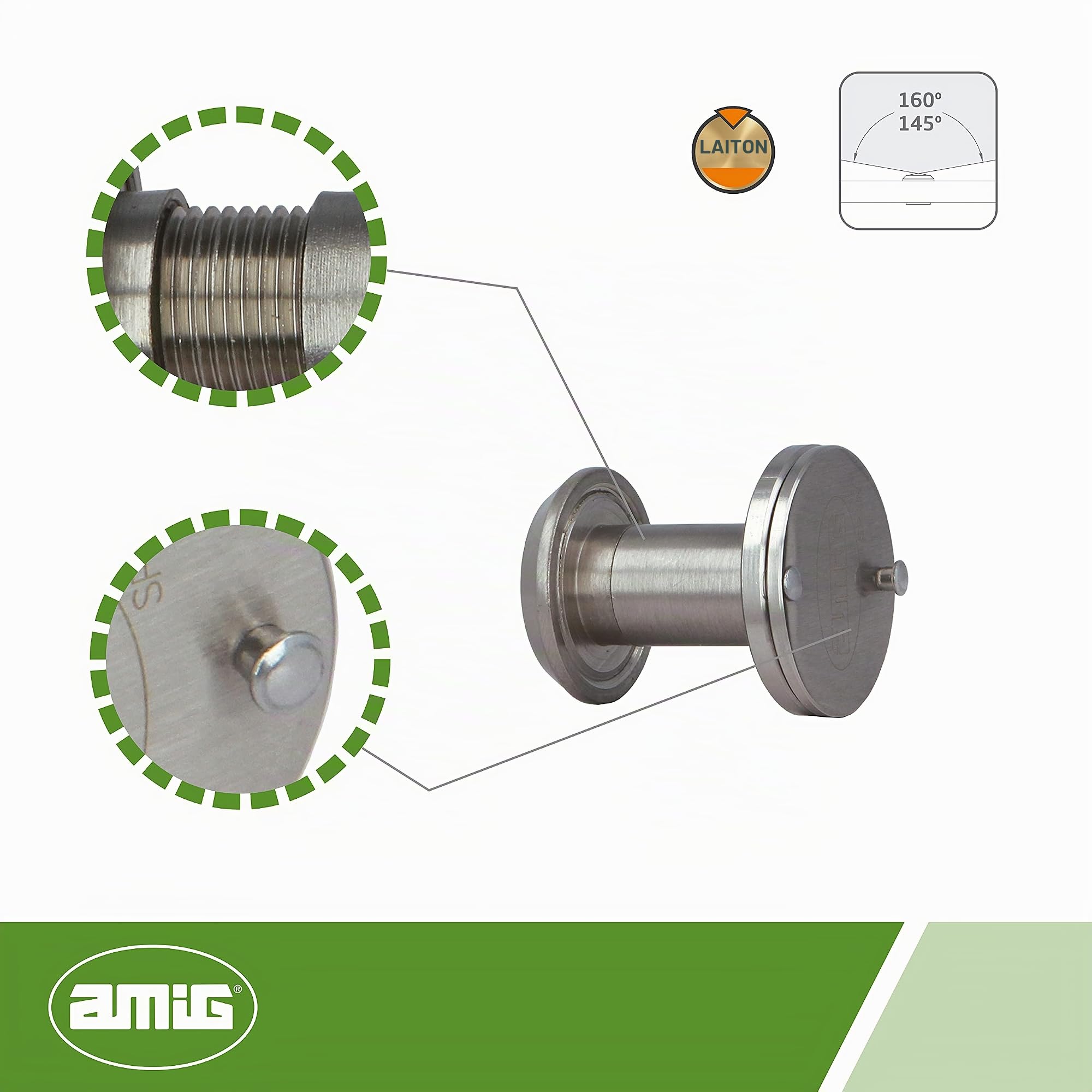 Amig - Modell 30 Türspion aus Legierter Stahl
