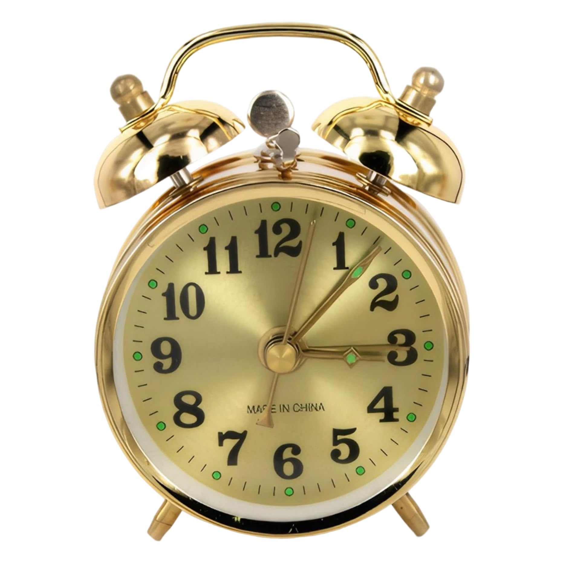 Reloj mecánico silencioso sin pilas con alarma de PVC y ABS para un descanso continuo