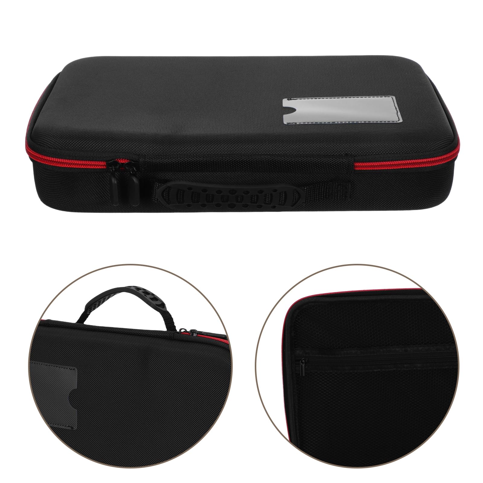 Caja Organizadora de Baterías Rígida de Eva y Resistente al Agua Asa, para Pilas AA, AAA, C, D, 9v y Botón, Estuche Portátil para Hogar, Garaje y Viajes