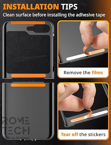 Miniatura 8 de Rome Tech Funda con clip para cinturón para Samsung Galaxy Z Flip5 de 6.7 pulgadas (2023) compatible con MagSafe Heavy Duty Slide con soporte y clip