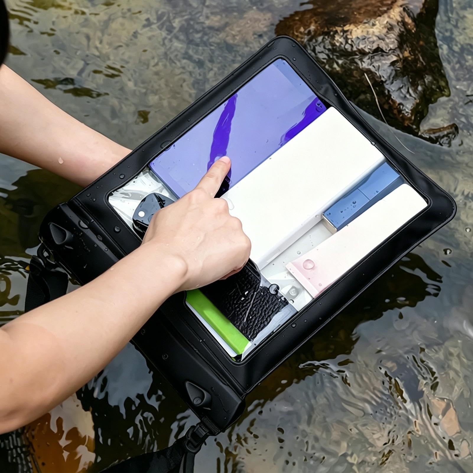 Wasserdichte Smartphone Schutzhülle Große Touchscreen-Tasche mit
