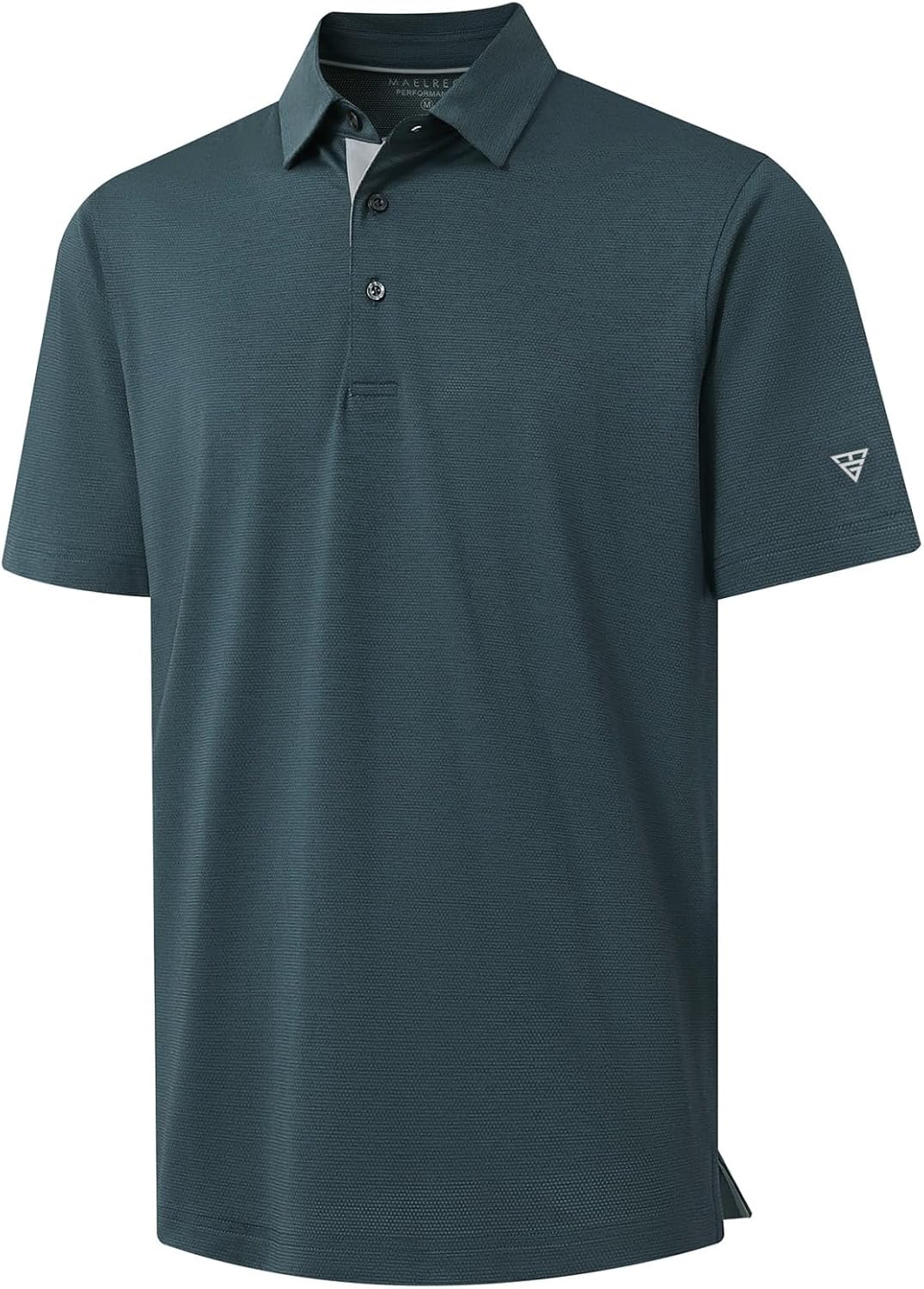 M MAELREG Golf Shirts for Men Dry Fit Short Sleeve Performance Moisture Wicking Heather Jacquard Active Mens Polo Shirts