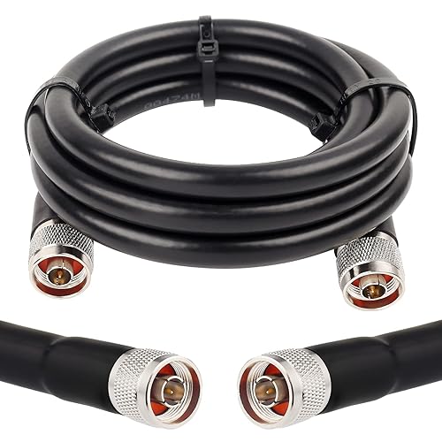 Miniatura 9 de XRDS -RF Cable N macho a N macho de 3 pies, cable de extensión coaxial KMR400 de baja pérdida para 3G4G5GLTEGPSWiFiRFHamRadio a antena o uso de