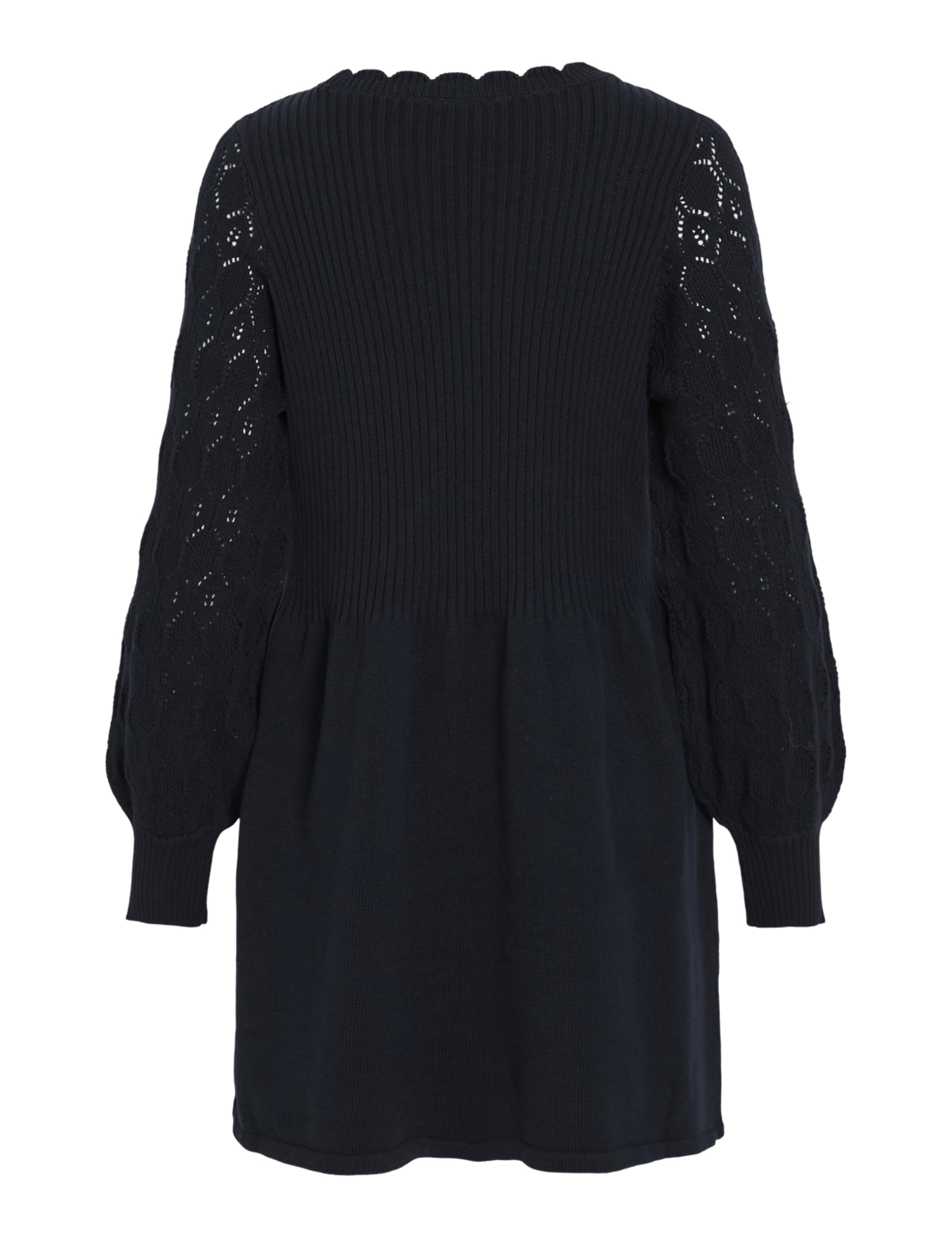 Vila Knit Dress/PB Vilowen O-Neck L/S A-Line-Vestido de Punto para Mujer
