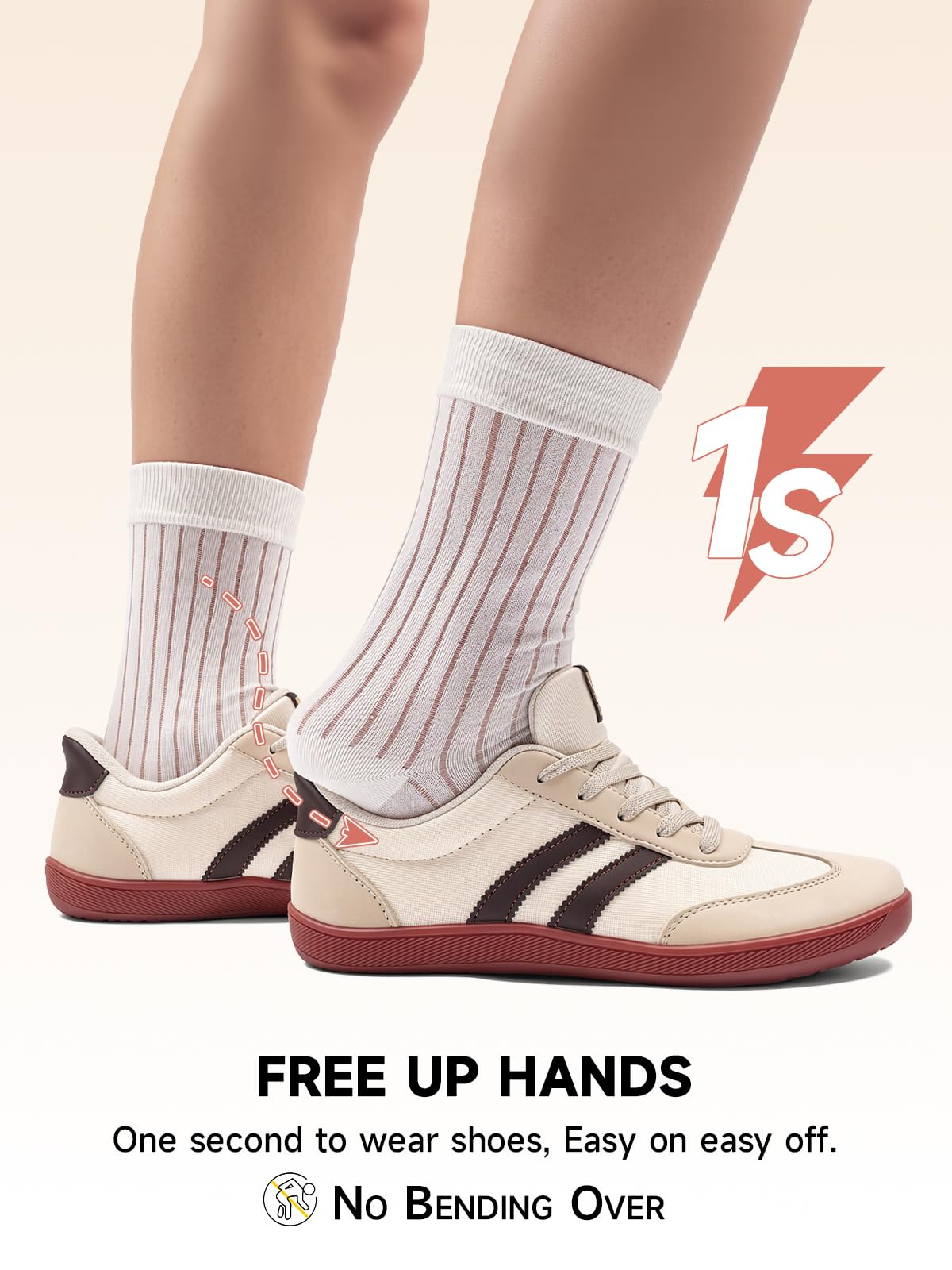 Sosenfer Zapatos descalzos para hombre y mujer, con puntera ancha, retro | Material exterior transpirable, ligero y flexible, suela antideslizante, cómodas zapatillas retro para uso diario y ocio