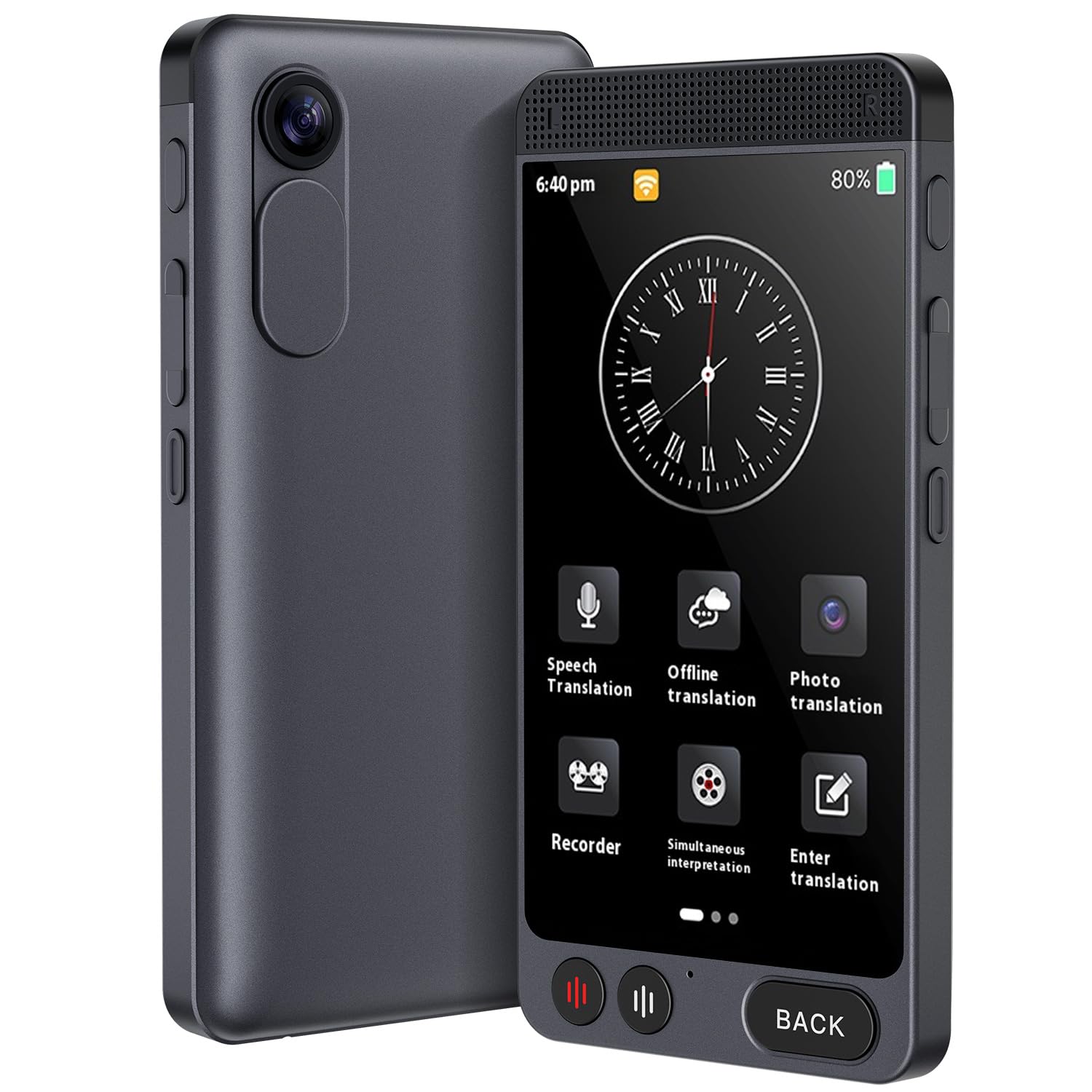 Offline Language Translator Device, D21 Instant Translator No WiFi Needed, 142 Languages Two Way Real-Time Voice Translation, Recording&Photo AI Translator for Business Learning Travel