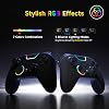 EasySMX X05PRO Wireless Controller PC Gaming Controller mit leise Tasten 2-stufige Tigger Hall Joysticks 2 programmierbare Tasten 1000mAh Akku Kompatibel mit PC/Switch/Android/iOS-Schwarz