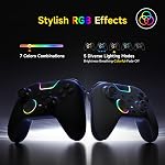 EasySMX X05 Pro Wireless PC Controller, Upgraded 2-Stage Triggers, Soft Click Buttons, Hall Joysticks, 1000Hz Polling, 8-Way D-Pad, 1000mAh Battery, Multi-Platforms Controller for PC/Switch/Android/iOS, Black