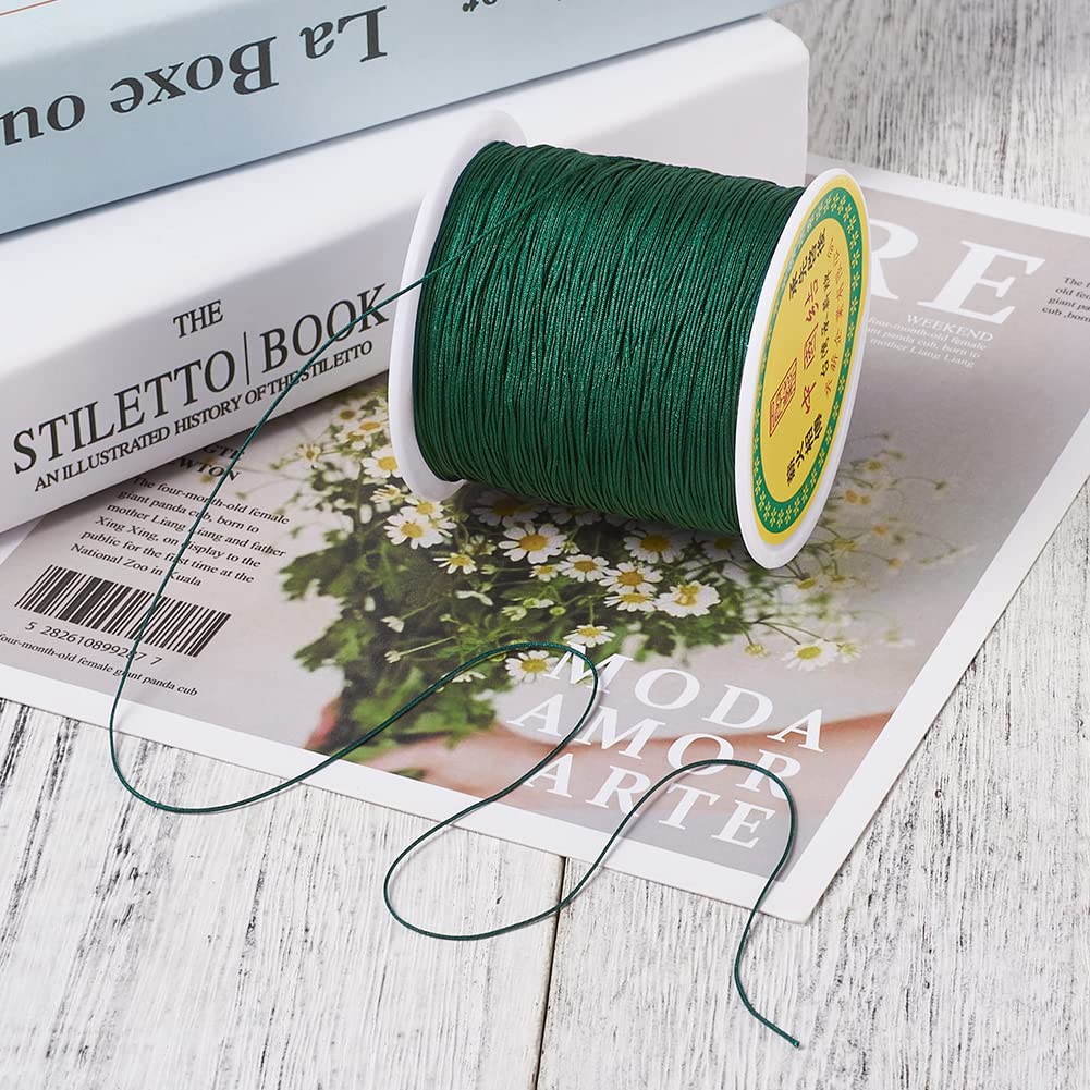 Craftdady Cordino Nylon Intrecciato 0,5 Mm Per Perline E Macramè – 137 Metri, Colore Marrone Chiaro (Burlywood) - 4