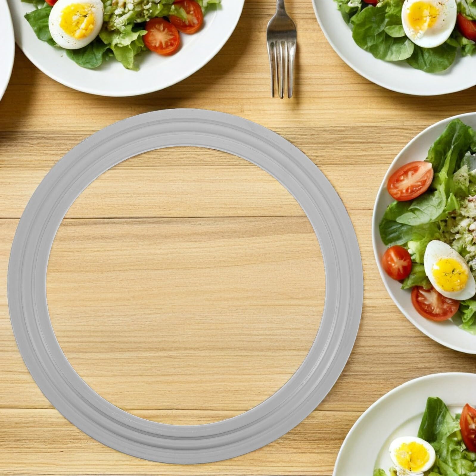 Tavolo da pranzo rotondo rotante con ferramenta in acciaio, cuscinetti per giradischi, base a s, Sk Silver h - Ideale per case moderne e intrattenimento.