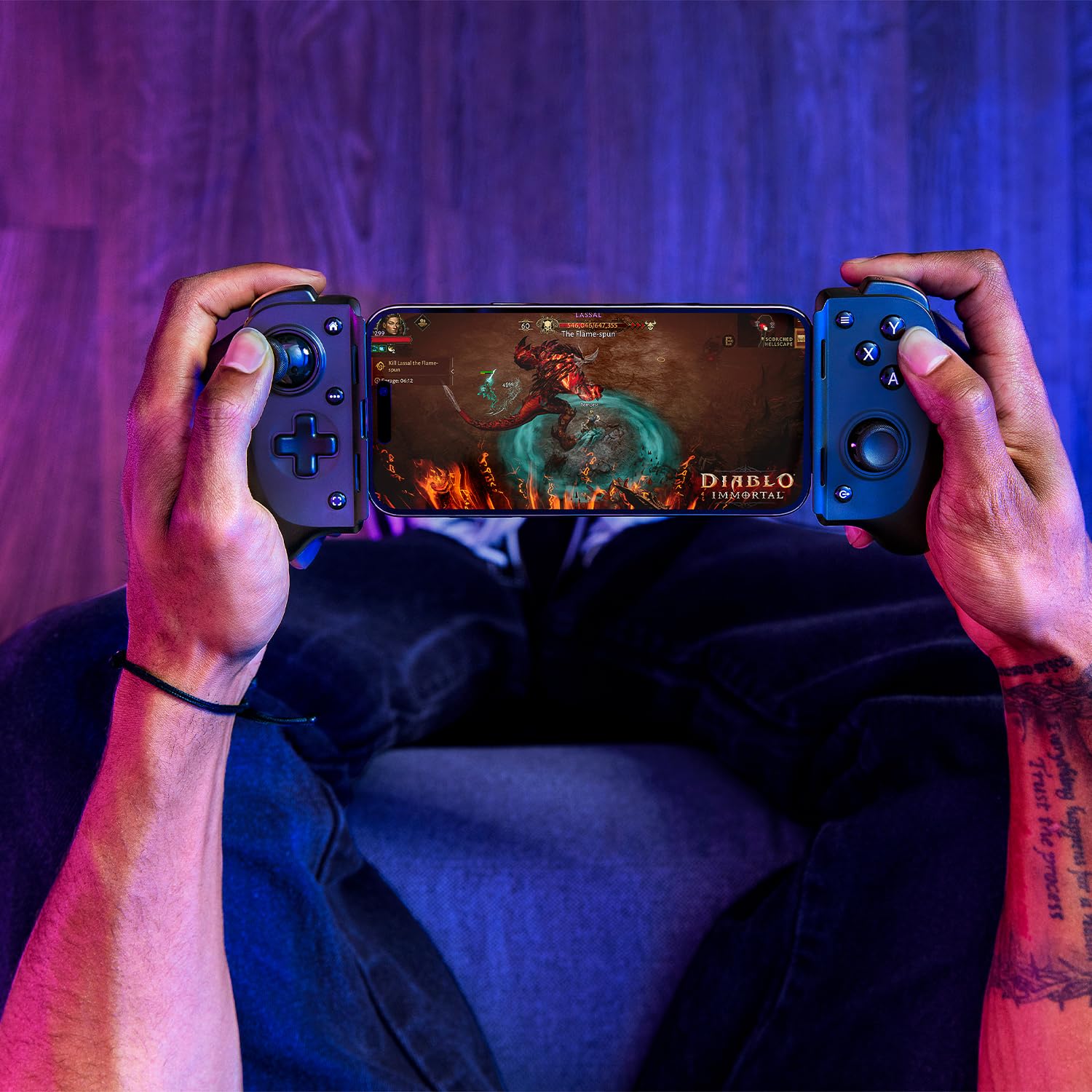 Razer Kishi V3 Fullsize Mobil-Controller für iPhone Android USB-C Plug-and-Play Anti-Drift Analogsticks 12 Tasten Sensa HD Haptics Schwarz