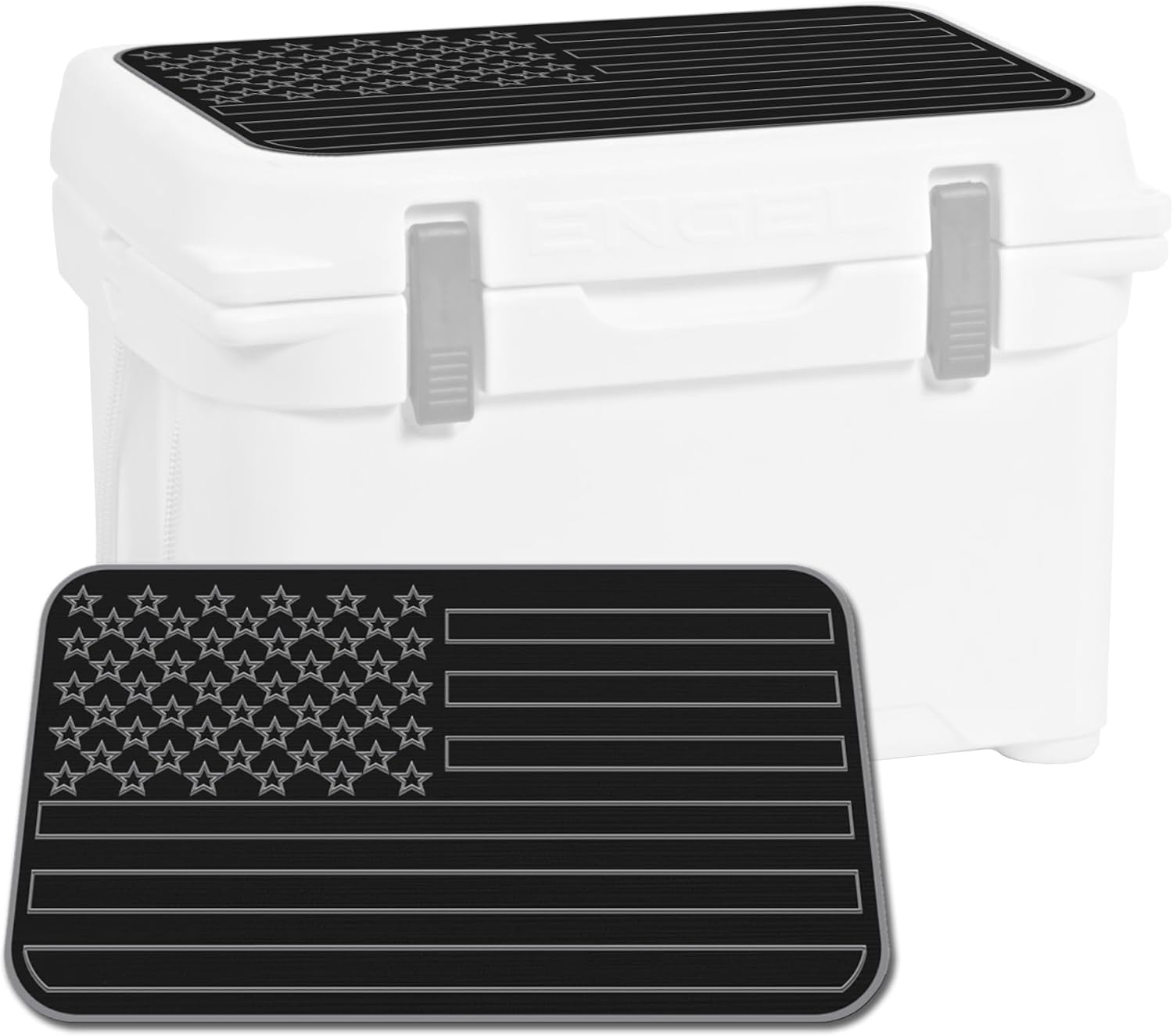 USATuff SeaDek EVA Mat Cooler Pad fits Engel | Peel & Stick Application | Non Slip Comfort Accessories - US Flag Design (B-SG)
